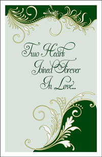 Wedding Program Cover Template 8A - Graphic 2